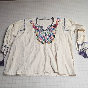 Mexican Embroidered Top